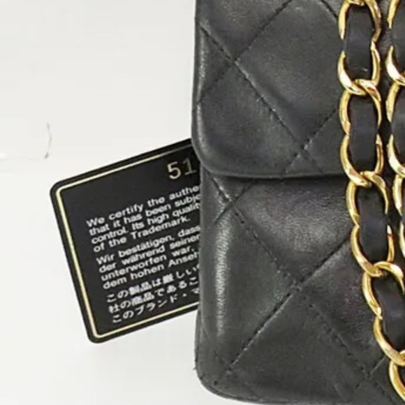 CHANEL Double Flap Quilted CC Logo Lambskin Chain Shoulder Bag - Picture 16 of 17